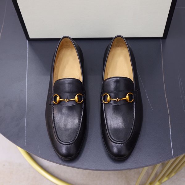 

2021 men dress shoes 100% leather handmade designer red bottoms luxury sneaker genuine loafers wedding elegant business banquet soles oxford, Black