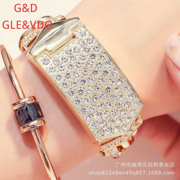 

g & d gaston manying flip women's bracelet watch non mechanical, Slivery;brown
