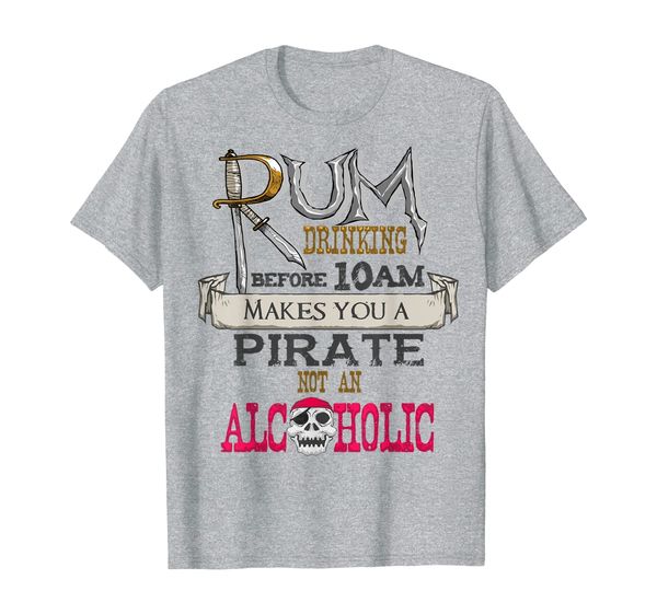 

rum drinking pirate t-shirt, gasparilla alcohol drinker gift, White;black