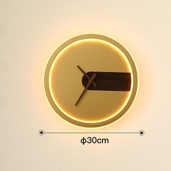 

wall lamp 34w led sconce aluminum clock living room background decorative light art design bedroom el aisle bra