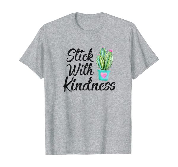 

stick with kindness teacher students gift t-shirt, White;black