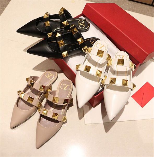 

classic women dress shoes fashion good quality brand leather high heel weding shoe female designer sandals ladies comfortable casual flat ba, Black
