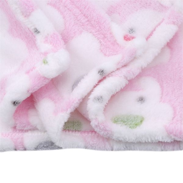 

cute elephant cartoon baby blankets born air conditioning quilt coral velvet pillow dual use 211105