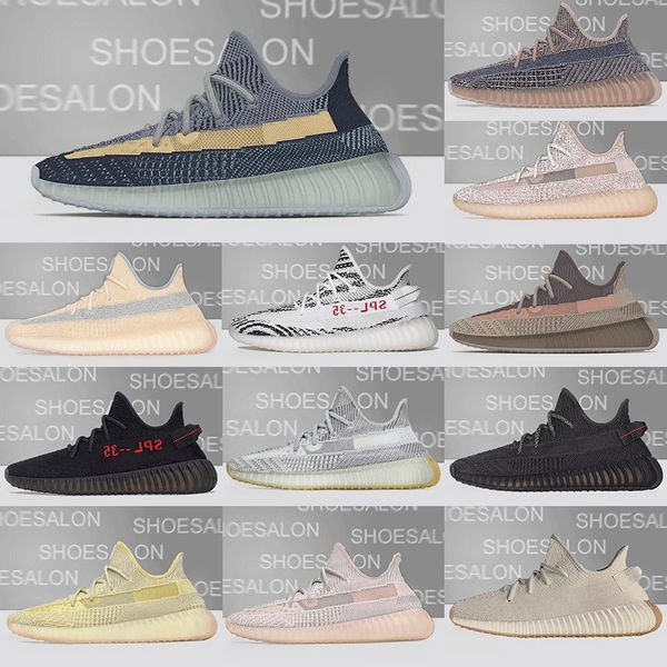 

2021 sneakers casual shoes 3m reflective mens womens women sneaker shoe kanye west yeezys 350 v2 size 36-45, Black