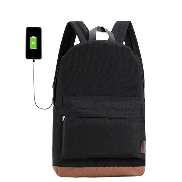 

backpack student casual male waterproof outdoor travel fashion tide men and women charging schoolbag