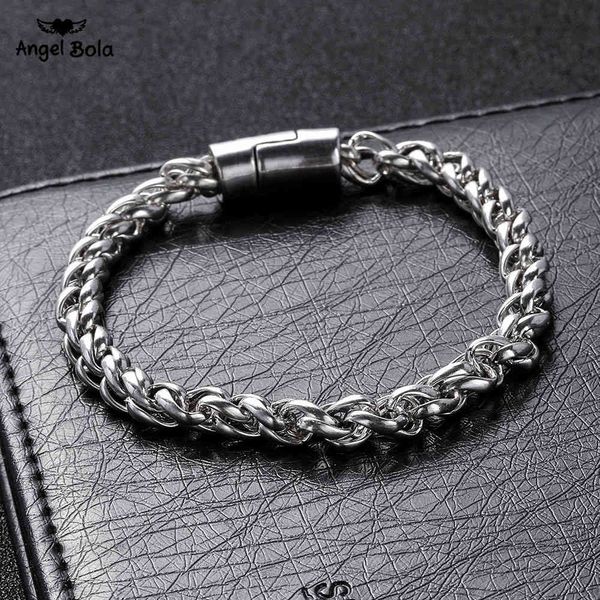 Produto cor prata buddha braceletes link pulseira de corrente bizantina para mens pulseira jóias moda boa qualidade