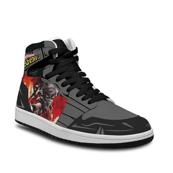 

2021 my hero academia diy printed running non-slip casual shoes for man fashion trend japanese cartoon anime shoe dd6c