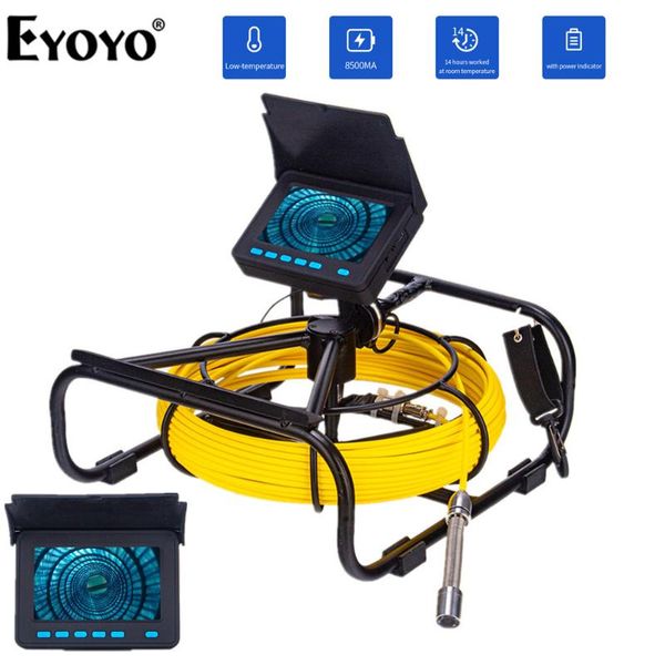 

eyoyo wp9604b 4.3" lcd monitor pipeline endoscope inspection camera 30m underwater industrial pipe sewer drain wall video cam ip camera