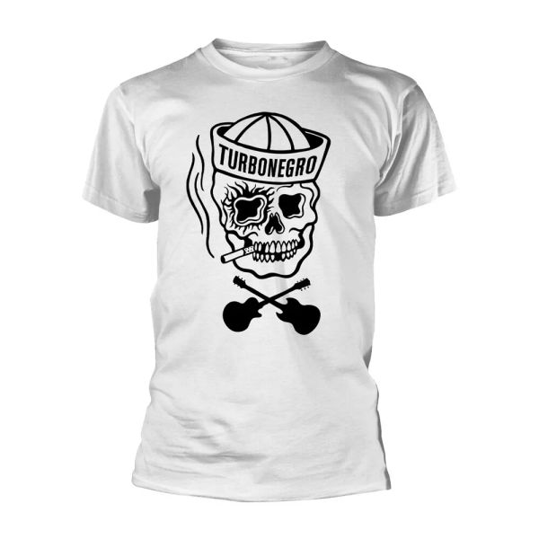

turbonegro sailor white official t-shirt men unisex, White;black
