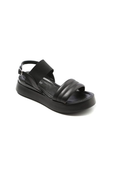 

sandals women's black leather gtn-020619