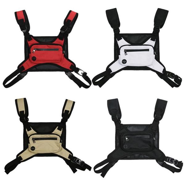 

men's and women's chest bags fashion backbeam reflective utility light packet for night running exercise hiking outdoor