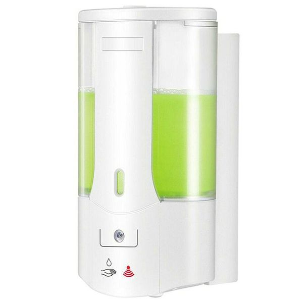 

soap dispenser, touchless wall-mounted refillable pump dispenser for bathroom, home kitchen, church liquid