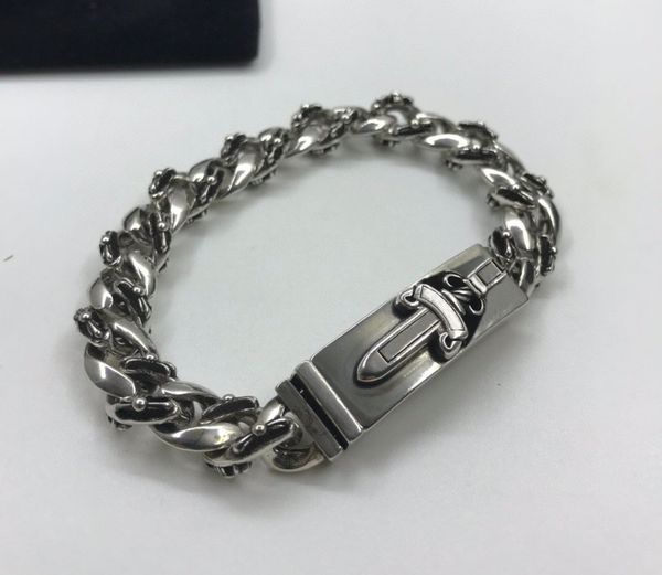 

new fashion anchor cross bracelet for mens trend personality punk cross style lovers gift hip hop jewelry with box nrj, Black