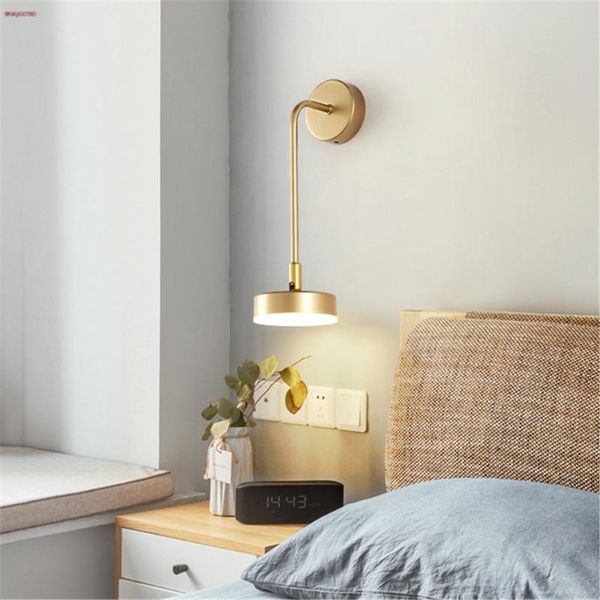 

postmodern gold luxury l shape art led wall lamp for living room bedroom bedside study interior decor loft lighting fixtures