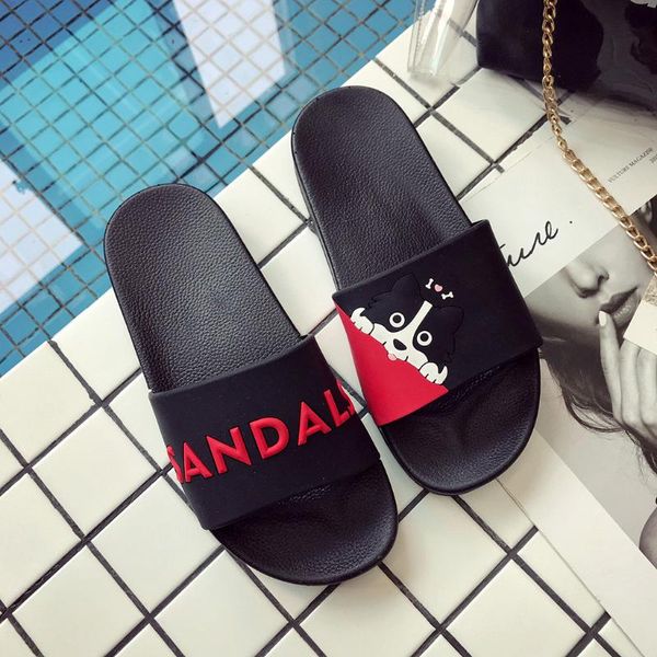 

slippers women's shoes 2021 fashion casual summer outdoor anti-skidding beach home zapatos de mujer, Black