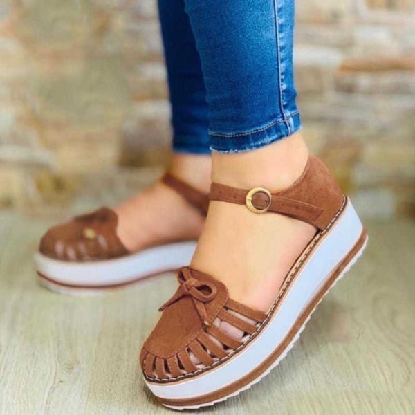 

sandals thick women's 2021 outdoor shoes women flat casual hollow out platform summer soft stitching ladies beach, Black