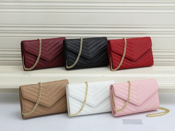 

fashion luxurys designer women evening bags crossbody handbags envelope pu chains purses messenger clutch shoulder bag cross body tote woman