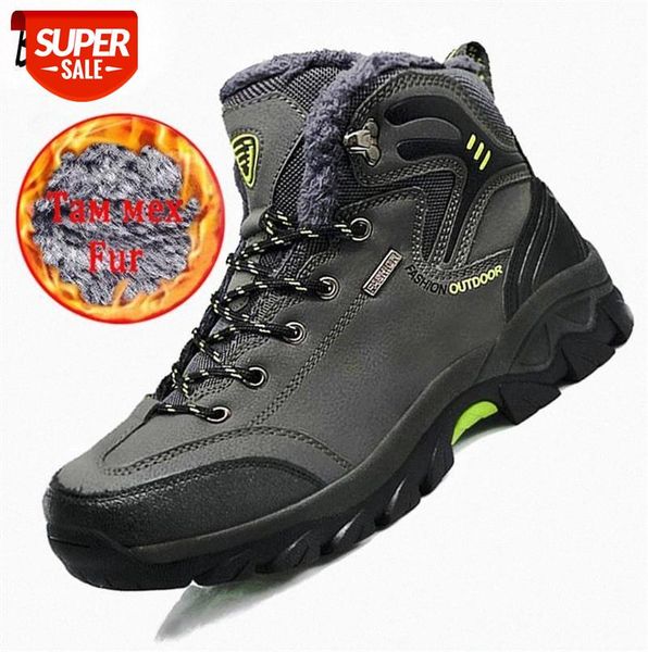 

brand men's boots autumn work boots luxury men outdoor waterproof punk sneakers man ankle desert footwear wide #l40c