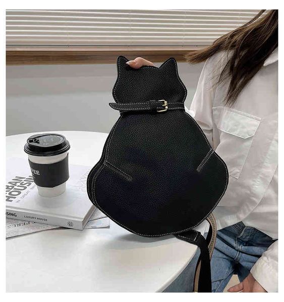 

handbags 2021 creative cute cat women's bag single shoulder diagonal straddle chest backpack