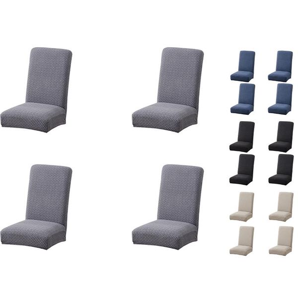 

4-piece dining chair cover twill seat protection kitchen el covers
