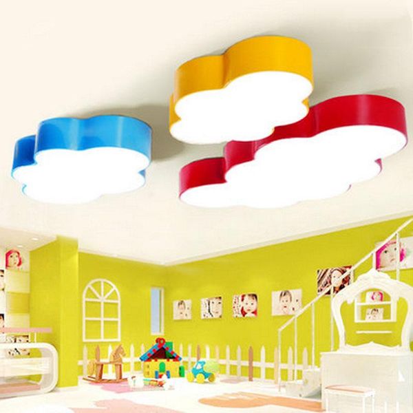 

home lighting 2021 lovely sweety cloud creative ceiling light for children's room colorful lamps bedroom dhl chandeliers