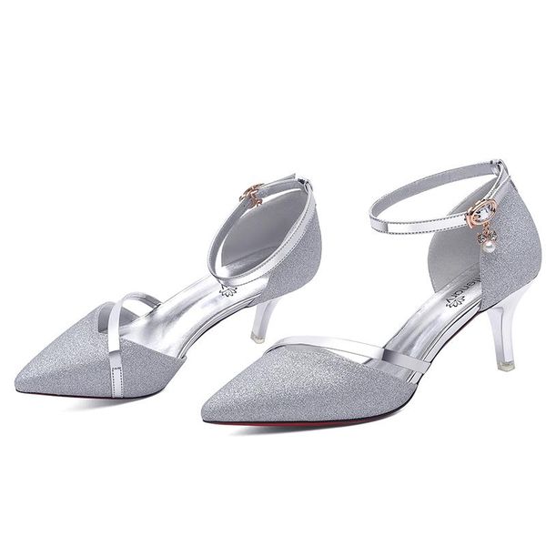 

dress shoes fashion ladies high heels pointed toe women pumps quality single shallow mouth red bottom 3-126, Black