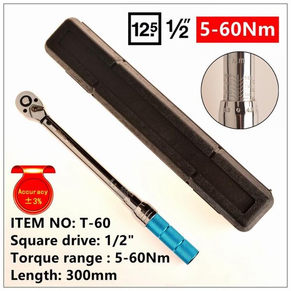 

hand tools mxita accuracy 3% 1/2 5-60nm high precision professional adjustable torque wrench car spanner bicycle repair set