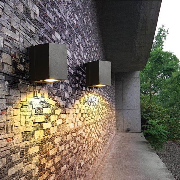 

5w 220v modern led garden lights wall lamps waterproof balcony outdoor porch light