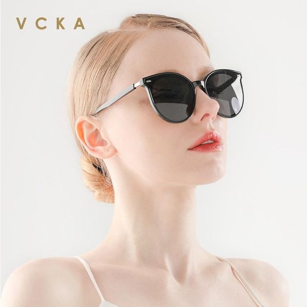 

design 2021 trending women polarized cateye sunglasses ladies sun glasses driving travel eyewear love temple uv400, White;black