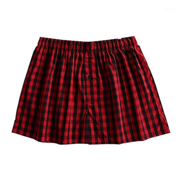 

summer plaid pure cotton arrow pants men shorts sleep bottoms fashion outdoor mens loose male a men's sleepwear, Black;brown