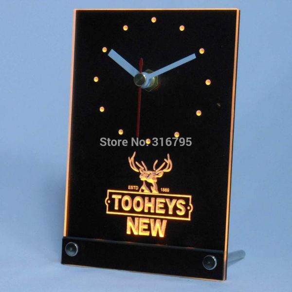 

wall clocks tnc0117 tooheys beer deer 3d led table desk clock
