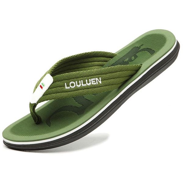 

slippers flip flops men beach summer shoes man soft massage home fashion casual men's sandals outdoor lazy, Black