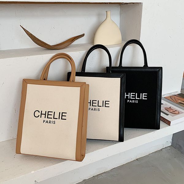 

70% bags beibei shangpin new korean version versatile canvas tote bag portable one shoulder diagonal bag