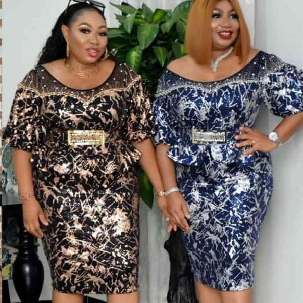 

dresses l-3xl plus size 2 piece set african dresses for women 2021 africa clothes leopard print dashiki ladies clothing ankara dress, Black;gray