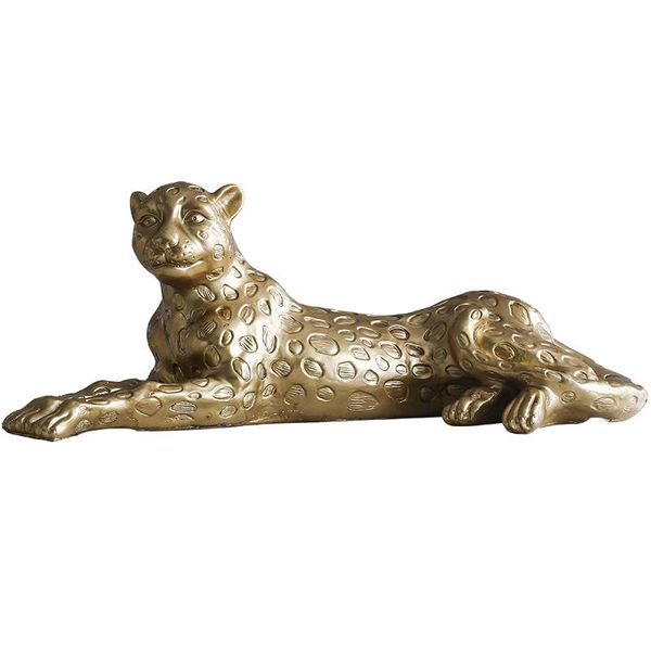 

decorative objects & figurines [mgt]american leopard animal model statue modern minimalist style home living room decoration crafts gifts