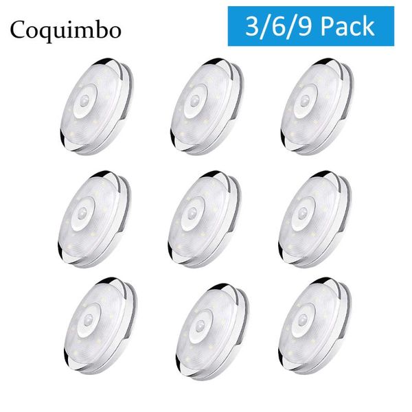 

motion sensor under cabinet light battery powered kitchen lights night lamp stairs/closet/wardrobe lighting led puck