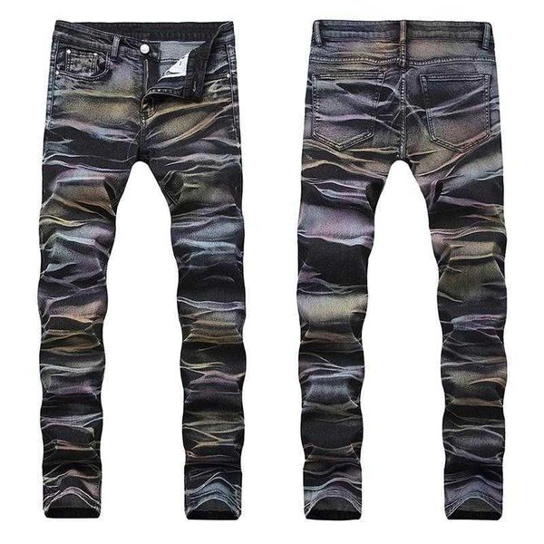 

biker jeans levi men skinny short white new design acid wash famous man, Blue