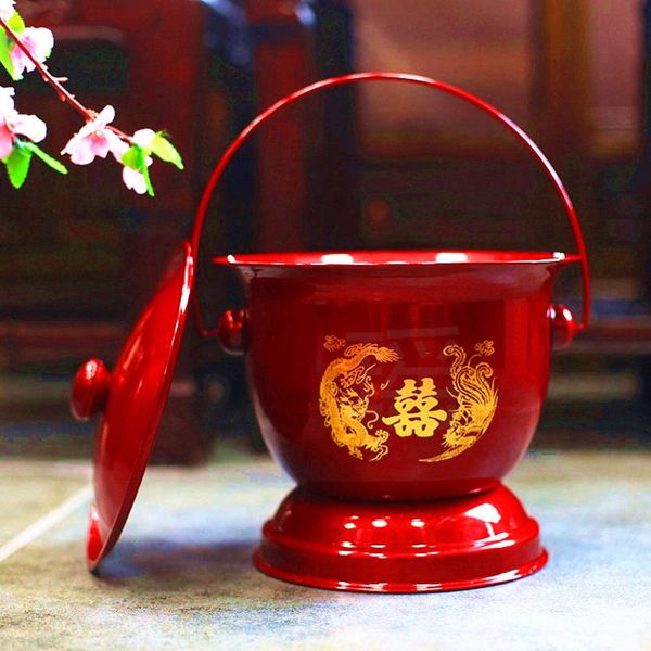 

new high foot enamel spittoon for adults and children, Silver