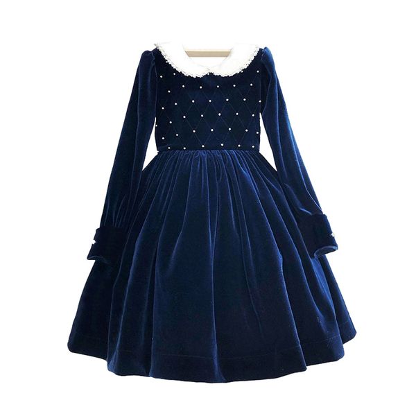 

girls' dresses girl veet autumn children princess vintage elegant es baby girls rompers infant birthday baptism party clothes, Red;yellow