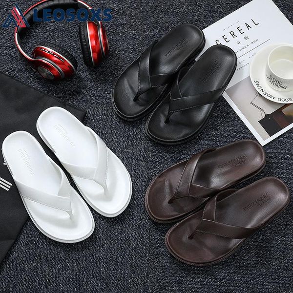 

summer women flip flops slippers fashion sand beach solid color outdoor casual men shoes sandals l339, Black