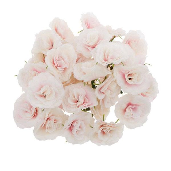 

decorative flowers & wreaths 50 pcs artificial silk roses flower head wedding party decor bulk - pink