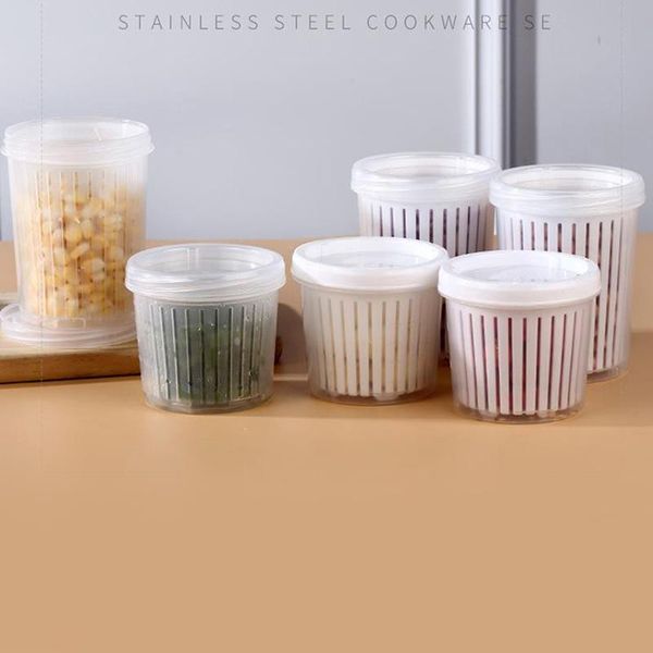 

storage bags home kitchen refrigerator drain sealed box for ginger garlic onion