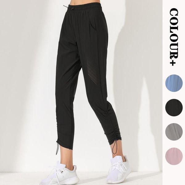 

yoga item ninth pants loose breathable gym leggings sports women fitness pant waist trousers running workout outdoor #8801, White;black