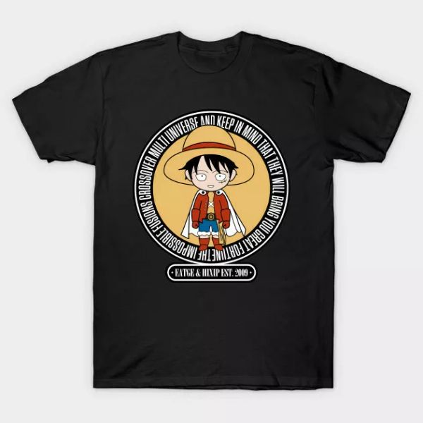 

pirates japanese anime manga chibi funny black t-shirt s-6xl, White;black