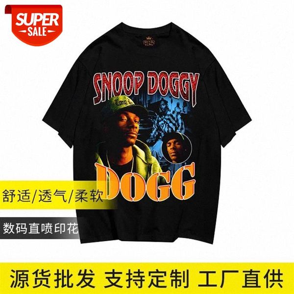 

streetwear men short-sleeved t-shirt men's summer 3d printing korean version of the trend loose bottoming shirt round neck #5m4r, White;black