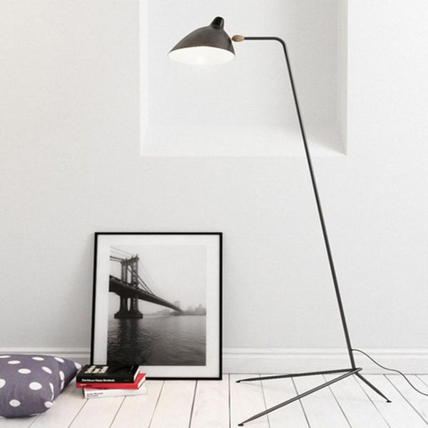 

modern design black floor lamp mantis arm standing industrial bedroom led living room lampadaire lamps