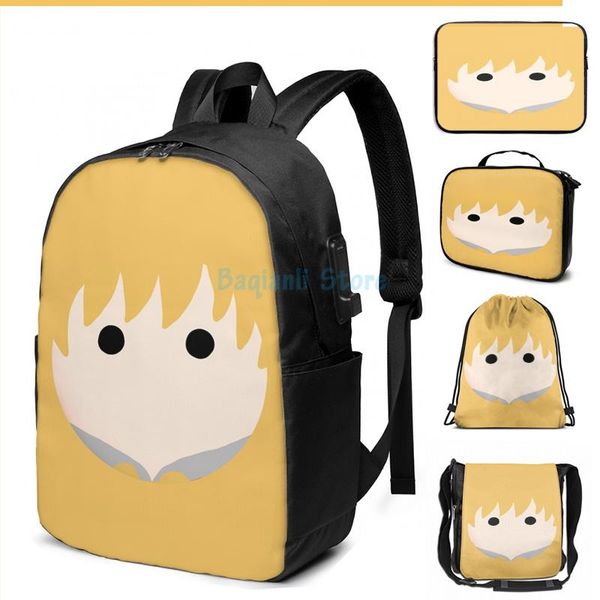 

funny graphic print minimalistic arthur usb charge backpack men school bags women bag travel laptop