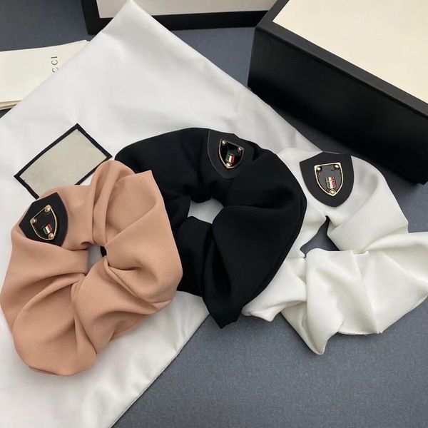 

classic multi-style letter hair rubber bands women's wild fashion korean style boutique big brand headwear high quality, Pink