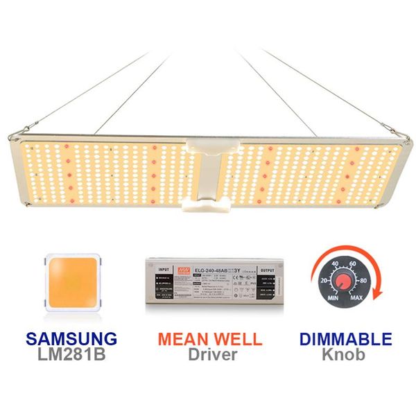 

dimmable sf-2000 full spectrum lm281b 3500k 5000k led chip 200w 240w plant panel grow light lights