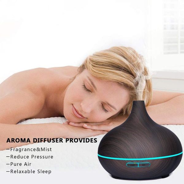 

humidifiers 2021 essential oil diffuser 500ml cool mist with electric led light remote control ultrasonic aromatherapy aroma